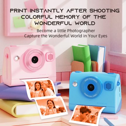 2.4-inch IPS screen, children's printing camera