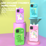 PI MAX Kids Smart Toy Phone 3.97" IPS Touch Screen, Dual Camera Video Projection Educational Phone For Children