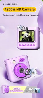 AI Kids Instant Print Digital Camera - Portable Selfie Toy Camera For Boys Girls Age 3+ - Image 4