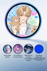 B1 Electronic Anime Badge 1.85" IPS Screen, Bluetooth Custom GIF Photo Display Badge for Cosplay & Fan Merch - Image 3